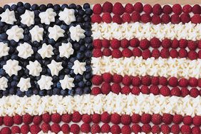 flag cake patriotic independence day fourth of july