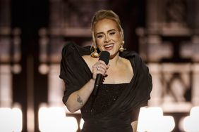 adele performing on-stage