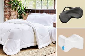 Composite of bedding essentials