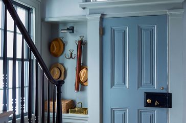 blue home entryway
