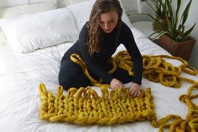 knitting with Broadwick Felted Yarn