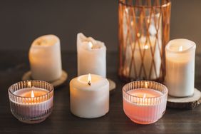candles in different holders
