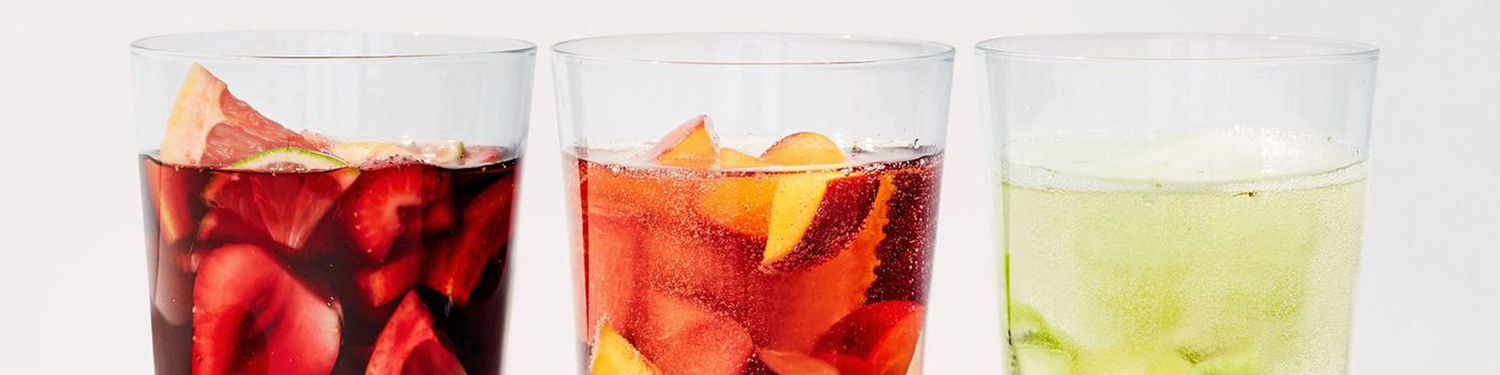 drink recipes banner - fruity drinks