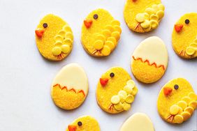 easter chick and egg cookies