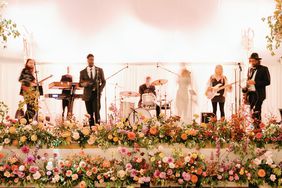 reception wedding band on stage