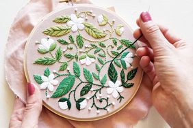 flower blooms embroidery