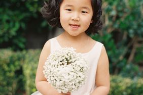 Flower Girl Hairstyle Curls and Bow
