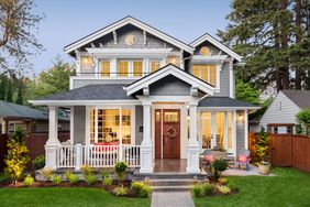 modern home with updated front porch