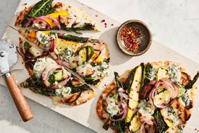 grilled vegetable pizzas