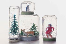 DIY jar snow globes
