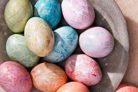 colorful hard-cooked easter eggs