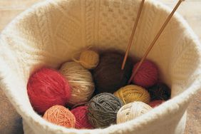 Felt Knitting Basket