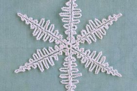 crocheted snowflake