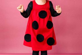 girl in ladybug costume
