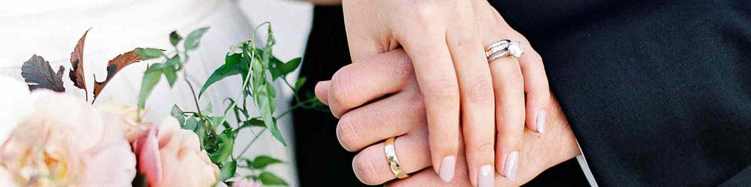 Martha Stewart Weddings: Love & Marriage banner - holding hands