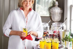 Martha Stewart with cocktails.