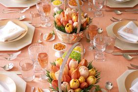 tulips and table settings