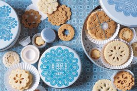 blue cookie tins