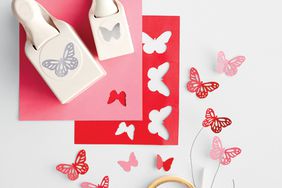 pink and red paper crafts