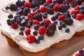 wafter berries cupcake cake