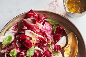 Radicchio Salad With Chopped-Lemon Dressing with spoons