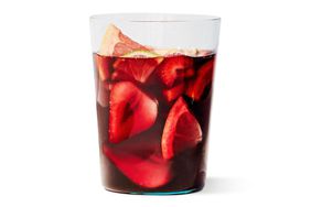red sangria glass drink fruit