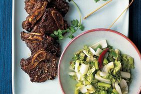Korean Barbecued Ribs with Pickled Greens