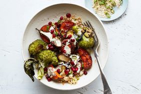 roasted-veggie and brown-rice bowls