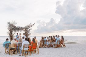outdoor wedding ceremony on beach