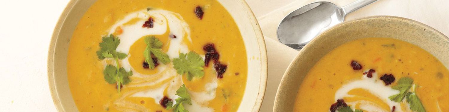 Soup Recipes banner - pea soup