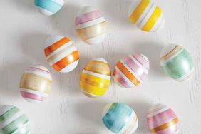 striped Easter eggs