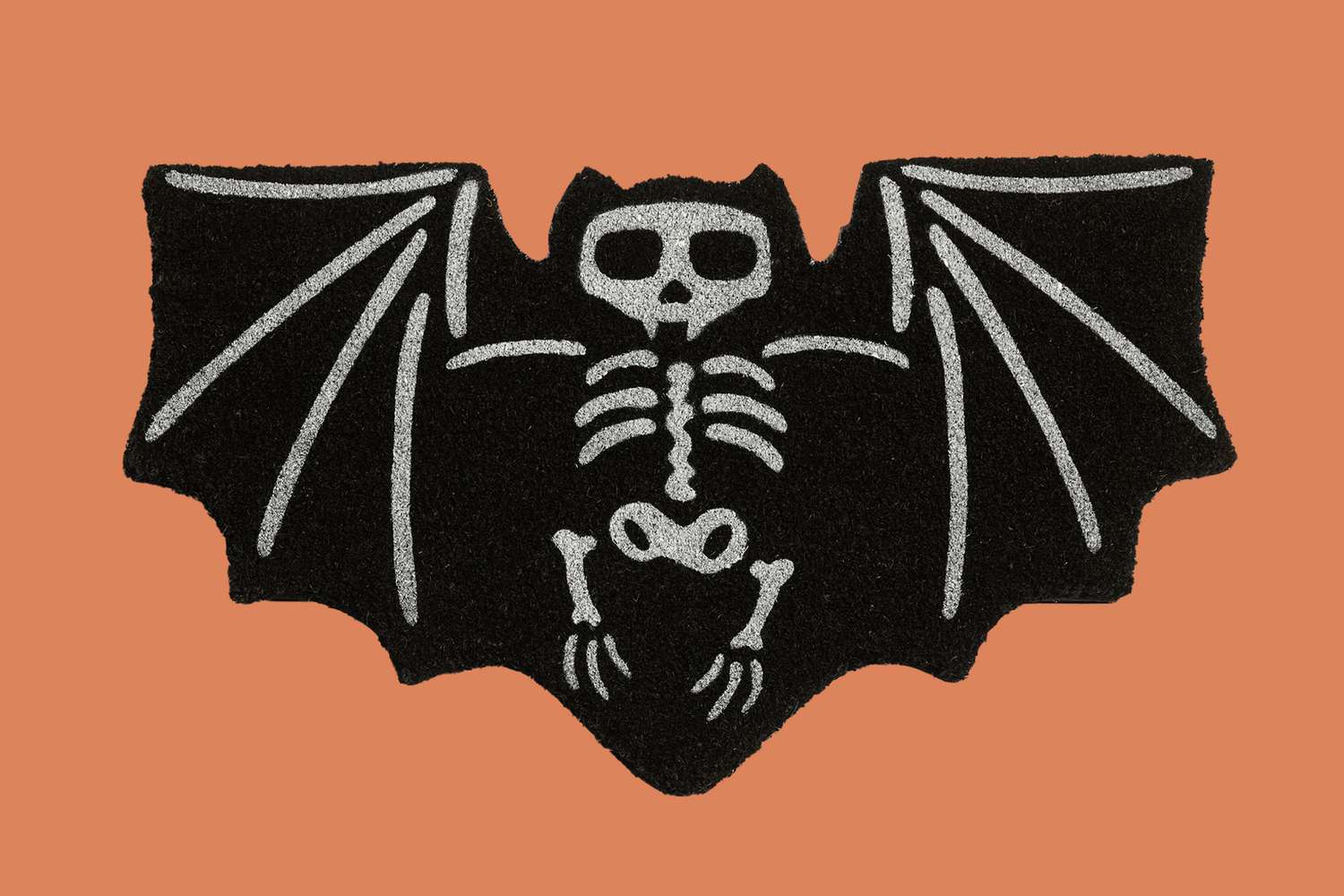 Pottery Barn Skeleton Bat Shaped Doormat