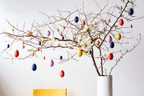 painted egg tree decoration