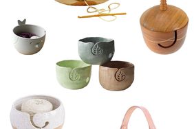 collage of yarn bowls
